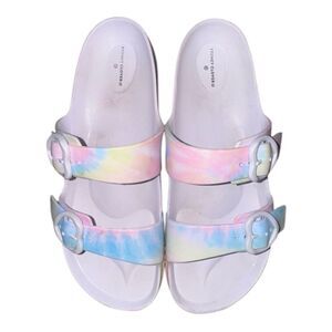 Stoney Clover Lane x Target Rainbow Tie Dye Slide Sandals